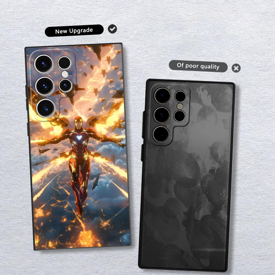 Marvel Молния Железный Человек Чехол для телефона Samsung Galaxy S26 S21 FE Note 20 Ultra 8 9 10 S25 Ultra S24 Plus S10 S9