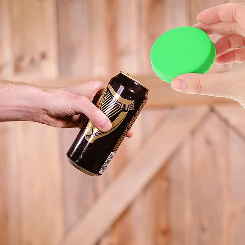 1 шт. Крышки для банок с газировкой, разноцветные, защита для банок с напитками, силиконовые крышки для банок, крышка для пивной бутылки, жестяная банка, газировка, кока-кола, герметичная крышка