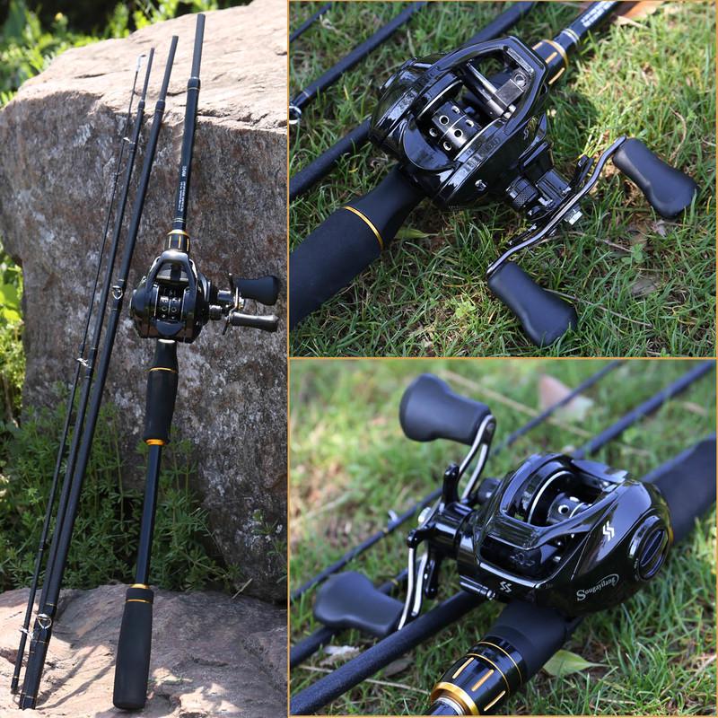 Набор удочек и катушек, золотые рыболовные снасти для улицы, аксессуары для морской рыбалки, инструменты для ловли окуня