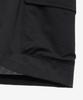 Mind Bridge [Air Cool] Mesh Semi-Wide Cargo Full Elastic Waist Black Half Pants