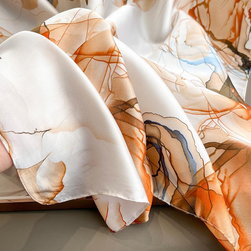 Лето в подарок Солнцезащитная бандана Женские Роскошные Шарфы 180X90СМ Модный Модель Шелковый Шарф Парный Стиль Популярный Дизайн Шали