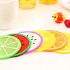 Silicone Cup Mat Non -slip Cup Insulation Pad Tableware Pad Fruit Shape Cup Coaster  Dining Table
