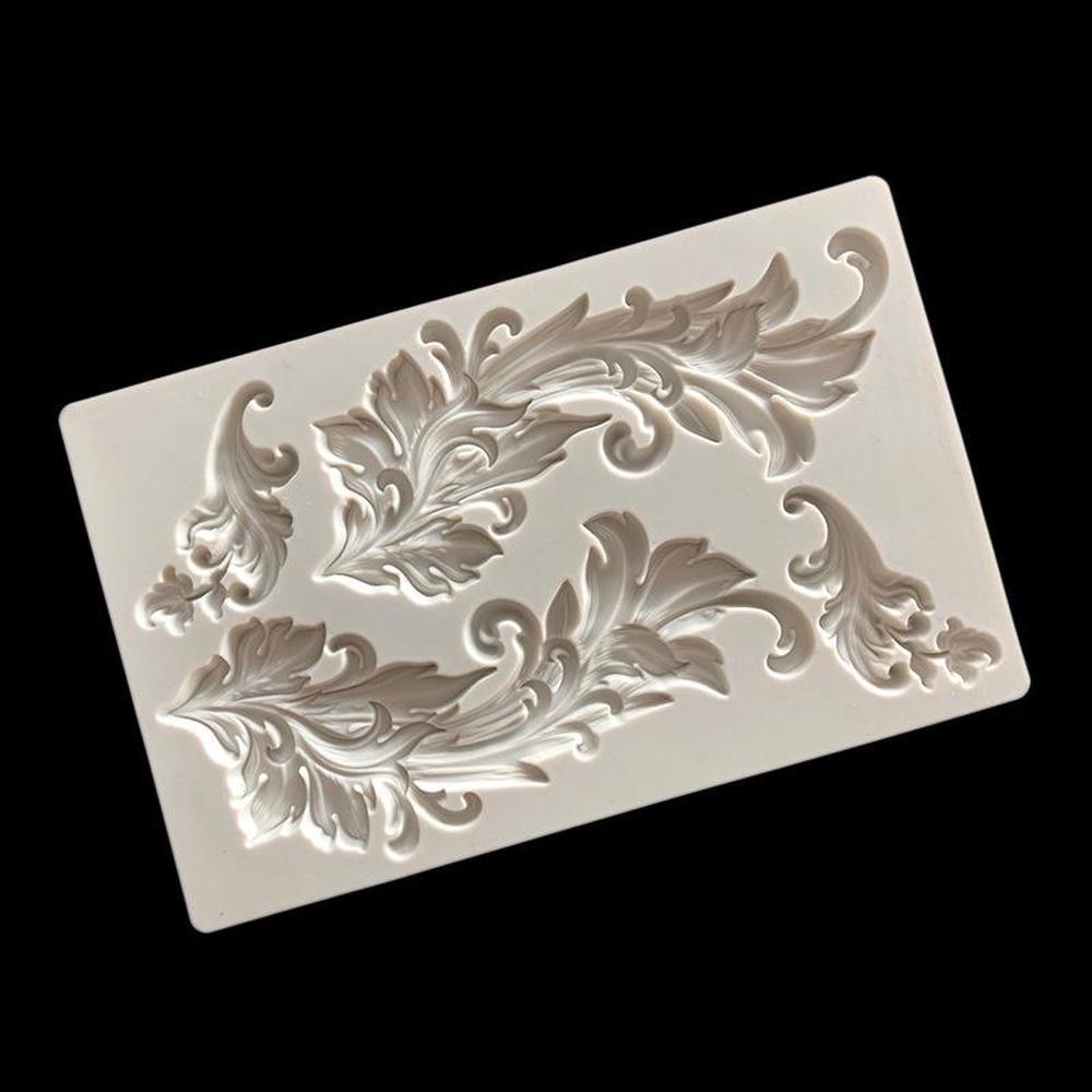 European Retro Embossed Lace Texture Fondant Cake Edge Decoration Drop Plastic Mold Chocolate Mold
