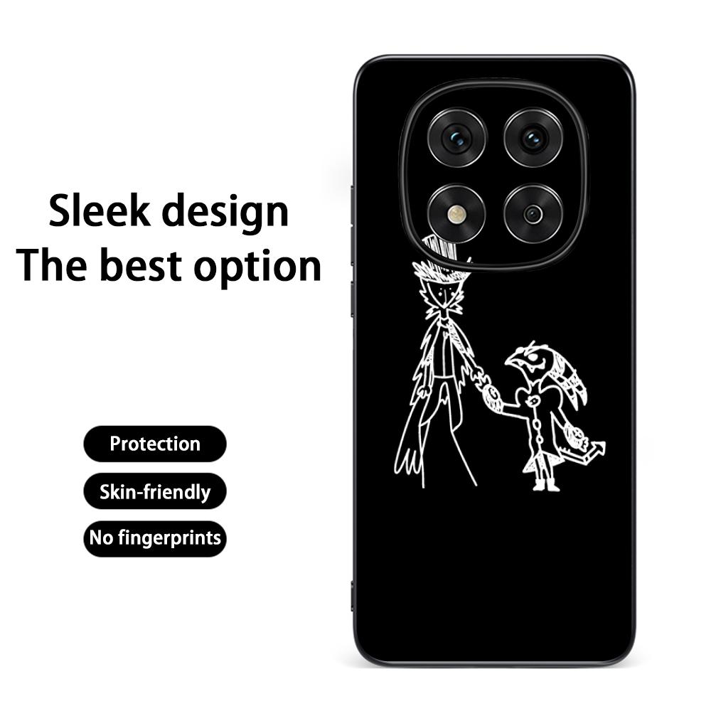 Классический аниме-узор Helluva Boss Чехол для телефона Для Redmi Note 14 13 12 11 Pro Plus S 5G 14C A3 Мягкий черный чехол для телефона