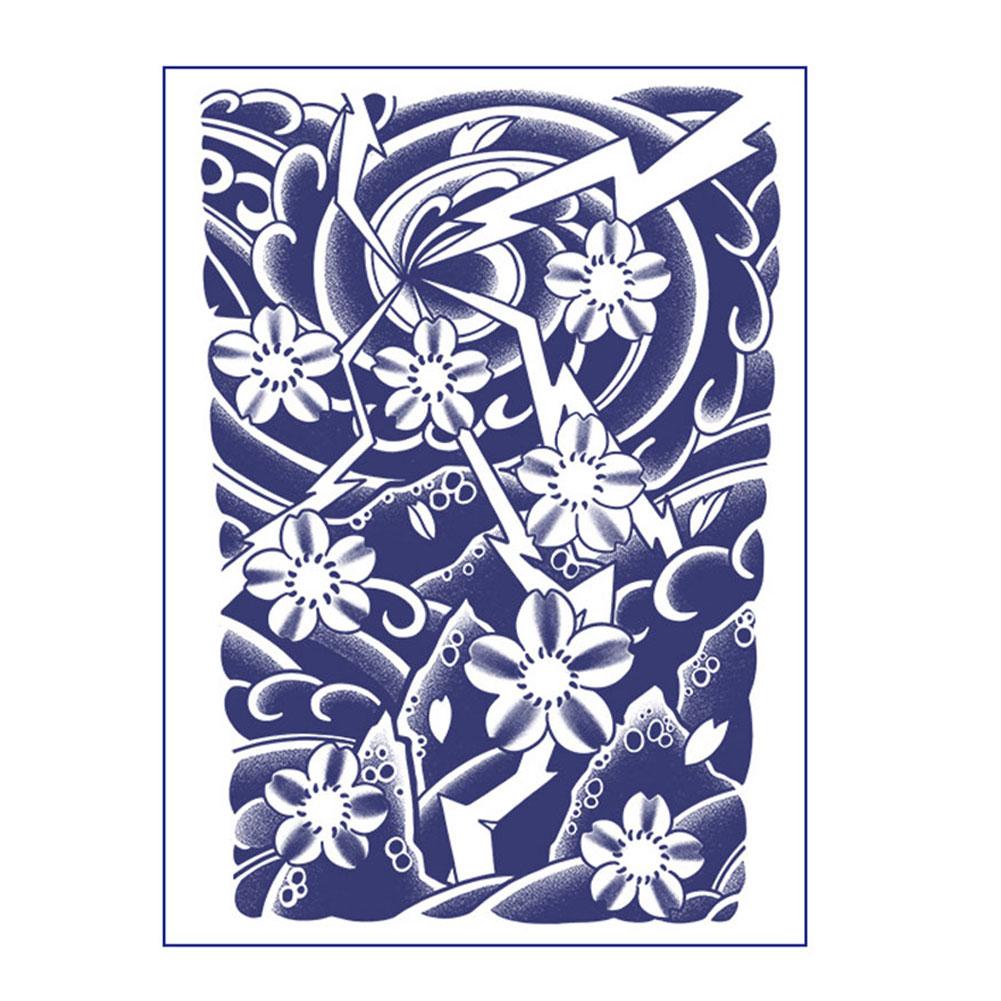 Цветок Рука Сок Тату Наклейка Полупостоянная Цветок Водонепроницаемый Карп Рука Нет Нет G4T7