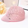 Hat for Women Spring and Summer Duckbill Cap Design Hollowed Out Big Head Circumference Women's Ice Silk Hat, Bailey Hat