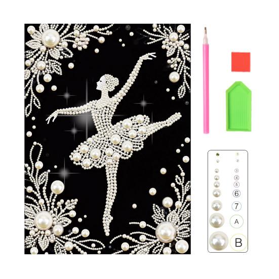 Набор для рисования жемчугом своими руками 3D Искусственный жемчуг Арт-поделка Цветы Фея Балерина Дизайны Настенное искусство Набор для творчества для взрослых Декор для дома Гостиной Спальни