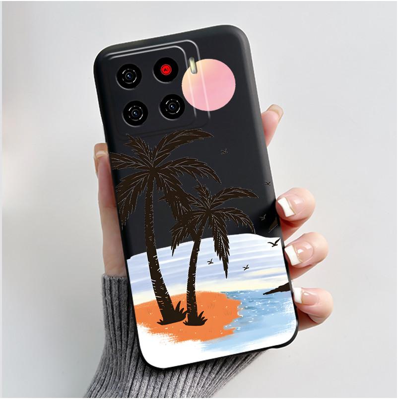 Милый Мультяшный Чехол Для ZTE Blade A56 Z2473 Nubia A56 Печатный Корпус Для Blade A56 Pro Защитная Крышка Мягкий Силикон Черный Корпус
