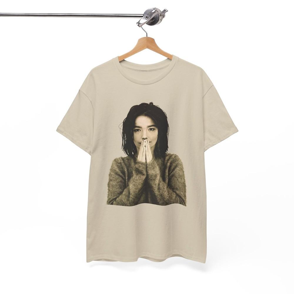 Футболка Bjork Винтажная Унисекс Футболка с Логотипом Bjork Музыкальная Футболка Футболка Унисекс Рок-Группы Футболка Унисекс