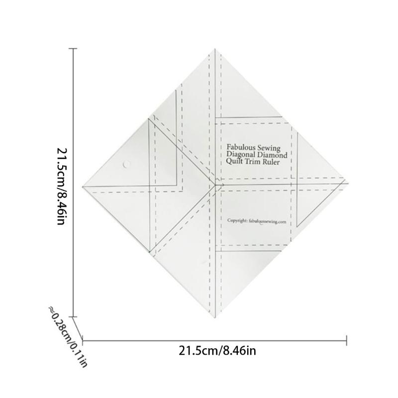 Acrylic Patchwork Ruler Multifunctional Sewing Ruler Cutting Ruler Quilting Ruler Sewing Supplies for Craft Enthusiasts
