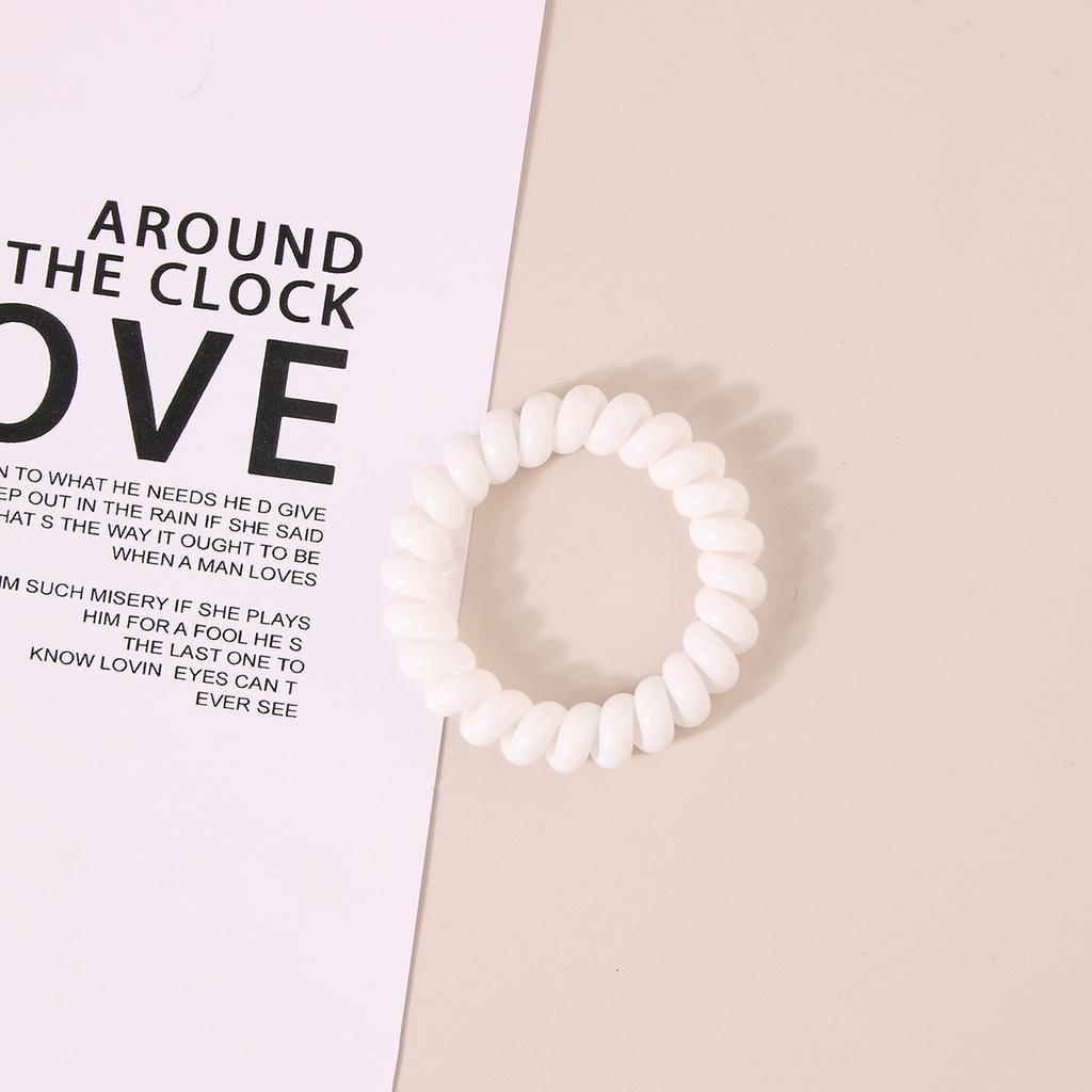 Простая резинка для волос для женщин с высокой эластичностью, прочная и не повреждающая резинка для волос для конского хвоста