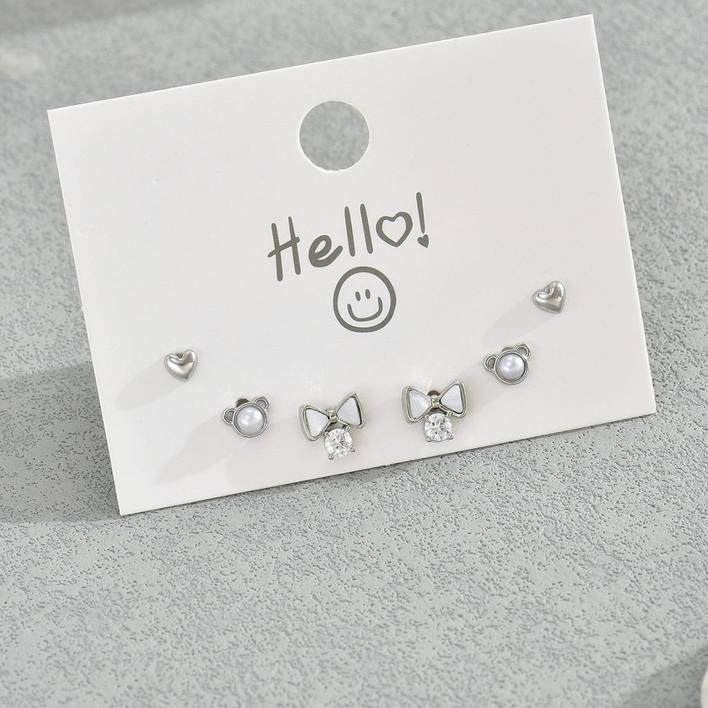 Серьги-гвоздики Sweet Mori с дизайном бабочки, женские универсальные серьги с инкрустацией из жемчуга и циркония, темпераментные серьги оптом