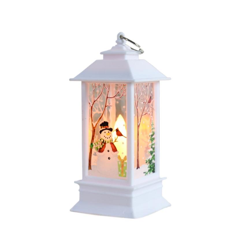 Рождественская тема, ночник, рождественский фонарь, канделябр, украшения в виде снеговика, украшения для стола, Рождество