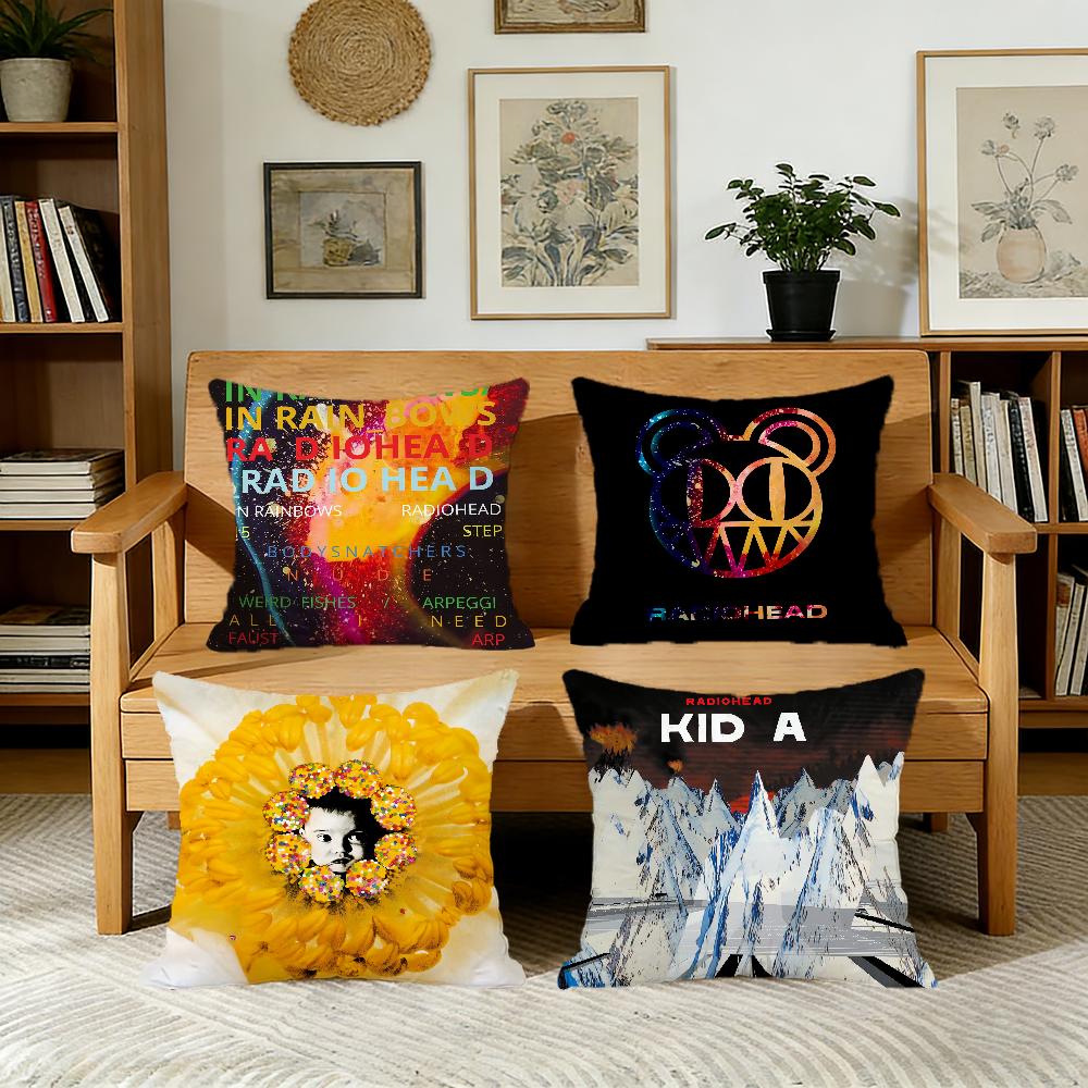 RrADIOHEADd singer cushion cover For Pillow Printing Sofa Decoration Home Car Room Coffee Shop Office Nordic Simplicity