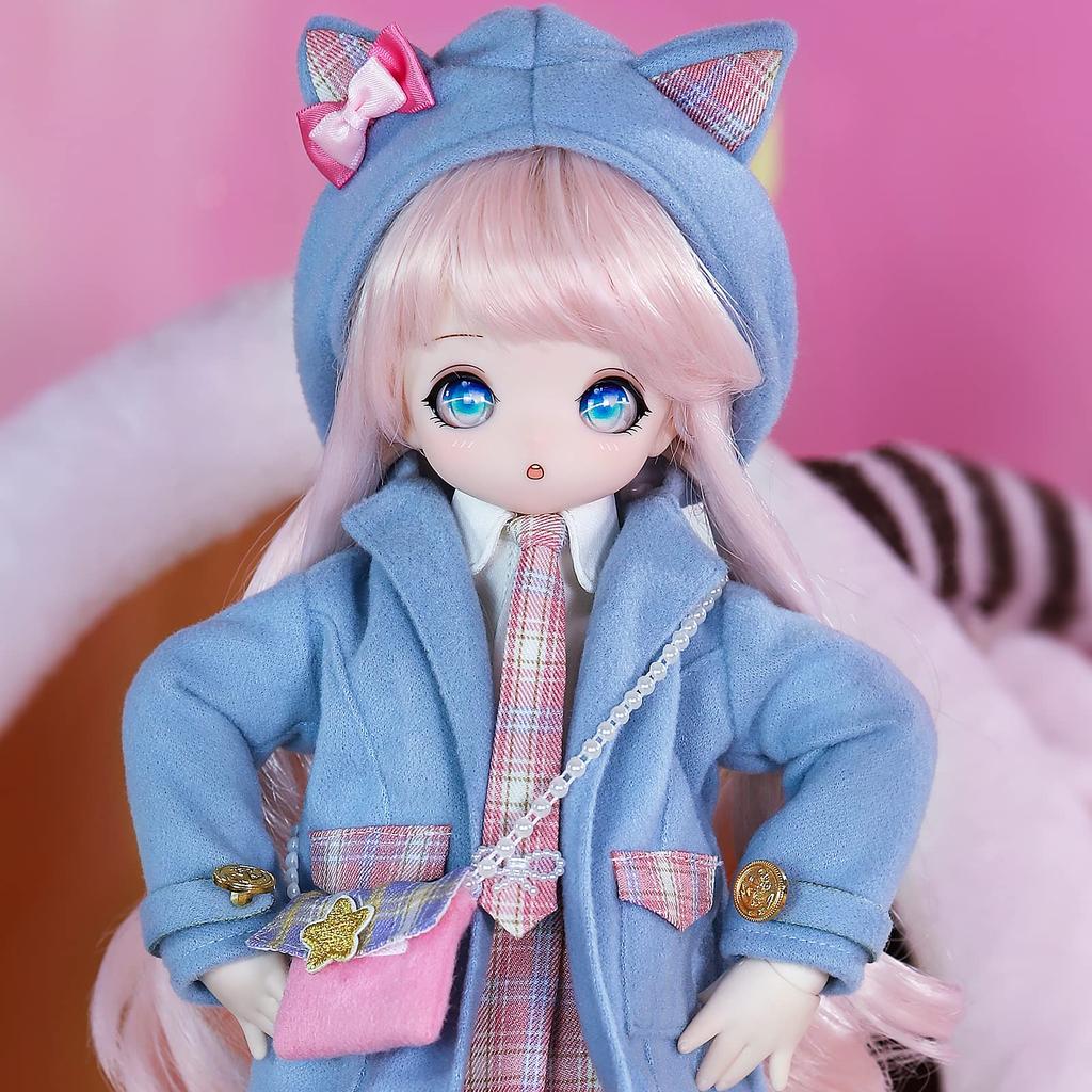 ICY Fortune Days 1/4 Scale BJD Doll Anime Style Painted Movable Figure Ages 8+ (Cat)
