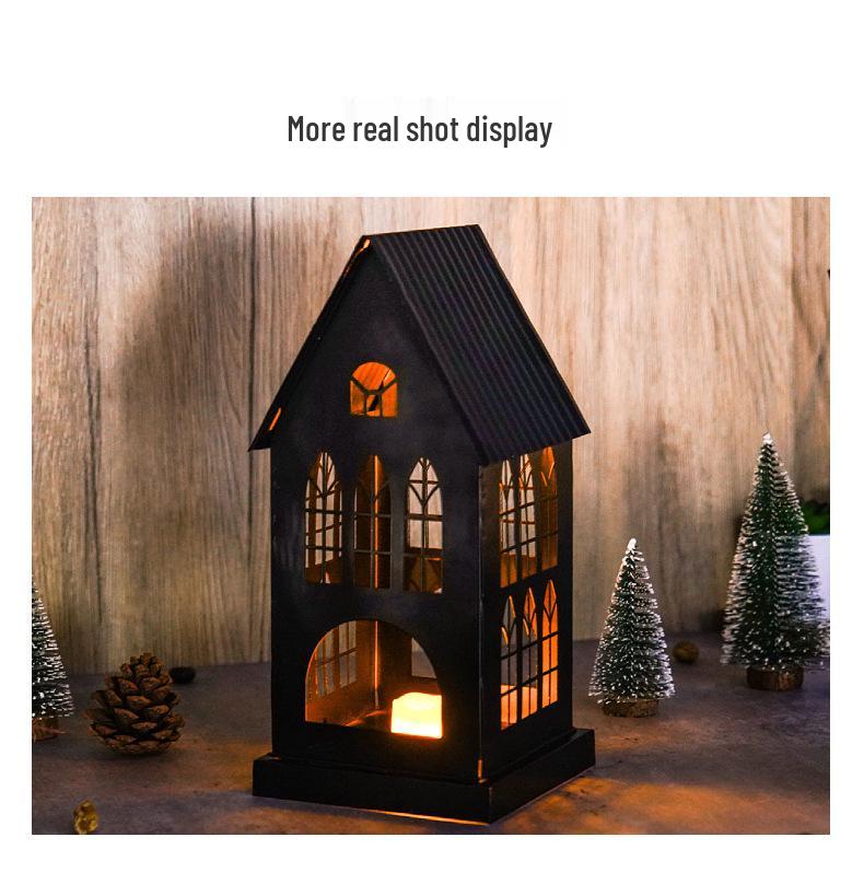 Рождественское кованое железо фонарь украшение в европейском и американском церковном стиле