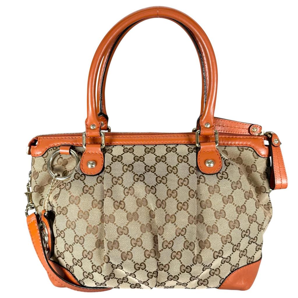 GUCCI Sukey 247902 Handbag Orange Women used