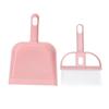 Набор из 2 предметов: маленький веник и совок, многофункциональный пластиковый мини-веник для рук, совок для рабочего стола, розовый