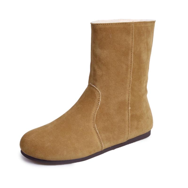 Женские ботильоны на плоской подошве с мехом, замшевые туфли, зимняя мода 2025 года, новые повседневные кроссовки-гладиаторы, короткие, плюшевые, теплые, для отдыха на свежем воздухе, зимние ботинки Mujer