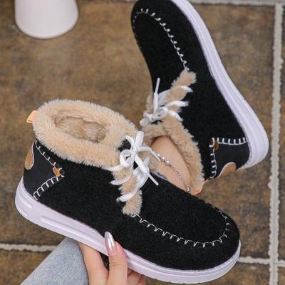 Женские зимние теплые сноубутсы большого размера, с мягкой подкладкой, водонепроницаемые ботильоны, нескользящая уличная обувь, ботинки для хайкинга, альпинизма, спортивные ботинки