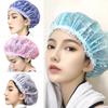 Shower Cap Adult Ladies Polyester Waterproof Bathing Hat Kitchen Oil-proof Bathroom Household