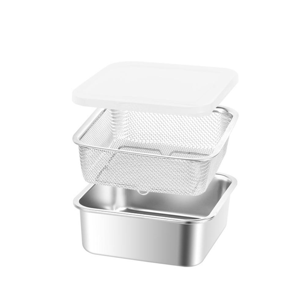 Rust Proof Stainless Steel Storage Box Large Capacity Food Prep Container Food Preparation