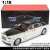 1:18 Модель автомобиля Rolls-Royce Phantom со звездным небом и люком на крыше из цинкового сплава, игрушечная литая машинка со звуком и светом, реалистичные коллекционные украшения