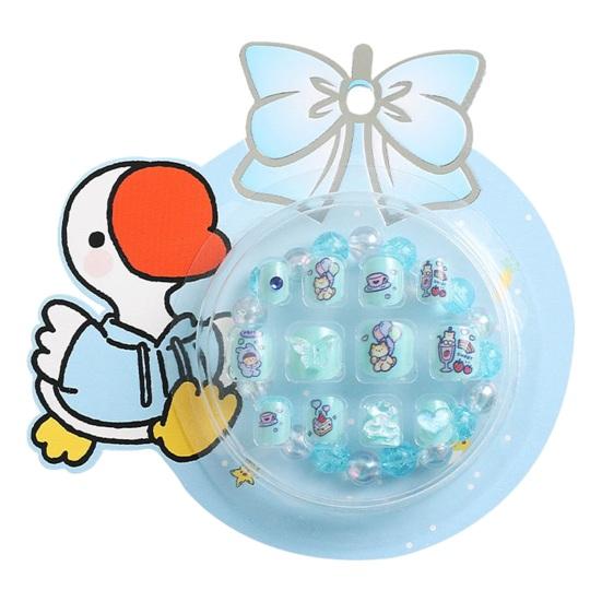 12 шт., накладные ногти, очаровательный мультяшный узор, яркий цвет, полное покрытие, декоративные накладные ногти, маникюрные советы