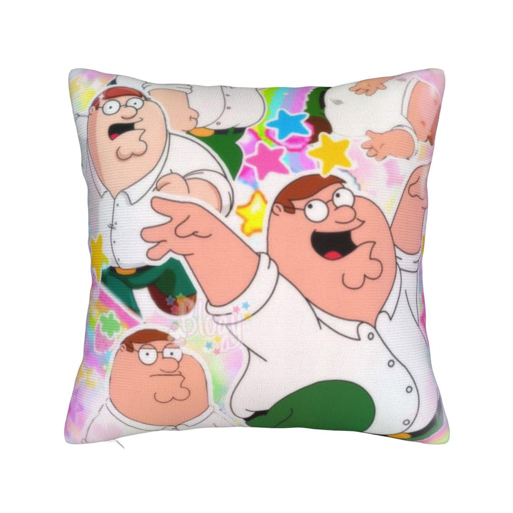 Decorative Pillow Cover F-Family Funny Guy Merch Seater  Pillow Case Cover Zipper Multiple Sizes