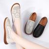Summer Slip On Shoes for Woman Leather Shoes Driving Comfort Flats Casual Nurse Loafers Walking Shoes