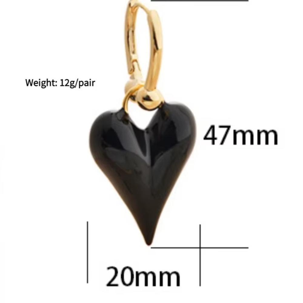 Эмалевые серьги-капли из смолы, симпатичный дизайн, модные украшения для девушек, женщин, подарки