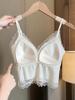 Lace Sling Bras Long Underwear With Pad Women Inner Vest Summer One Piece Bras Workout Street Wear Tank Tops Fashion Lady Sexy Tops