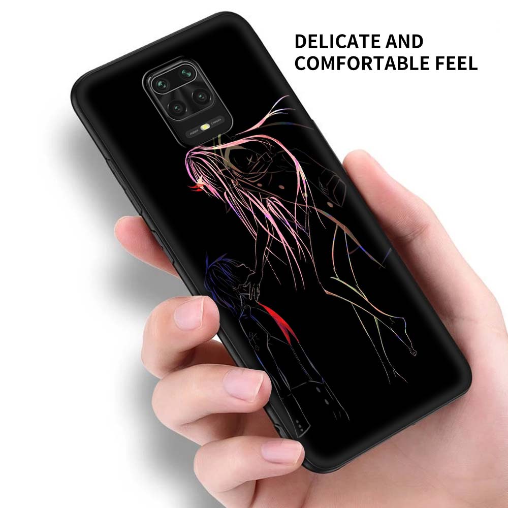 02 Zero Two Anime Darling In The Franxx Case For Xiaomi Redmi Note 9S 9 8 7 10 Pro 8T 9C 9A 8A Black Silicone Phone Cover Sac