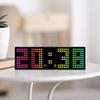Креативные RGB часы Новые часы-будильник Подставка Подвесные Двухцелевые часы Простые Цифровые часы Светодиодные Цветные часы