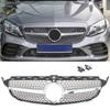 Передняя решетка радиатора для Mercedes C-Class W205 2019-2023 с отверстием для камеры под эмблему-звезду