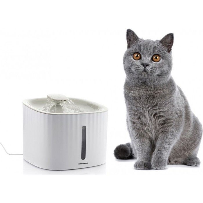 Фонтан для животных - InnovaGoods - Drinkatt - Свежая вода - Внутренний насос - Комфорт в помещении