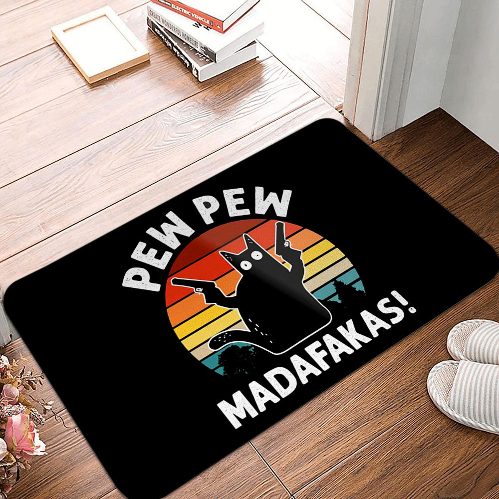 Printable Bedroom Entrance Mat Balcony Rug Door Mat Pet Animal Rug Funny Cartoon Dog Portrait Door Mat