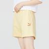 Puma Logo Pattern Drawstring Casual Shorts Women Shorts Beige 623256-42