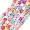 10pcs Ceramic Five-petaled Flower Bead Fresh Color Jewelry Making Material  Student