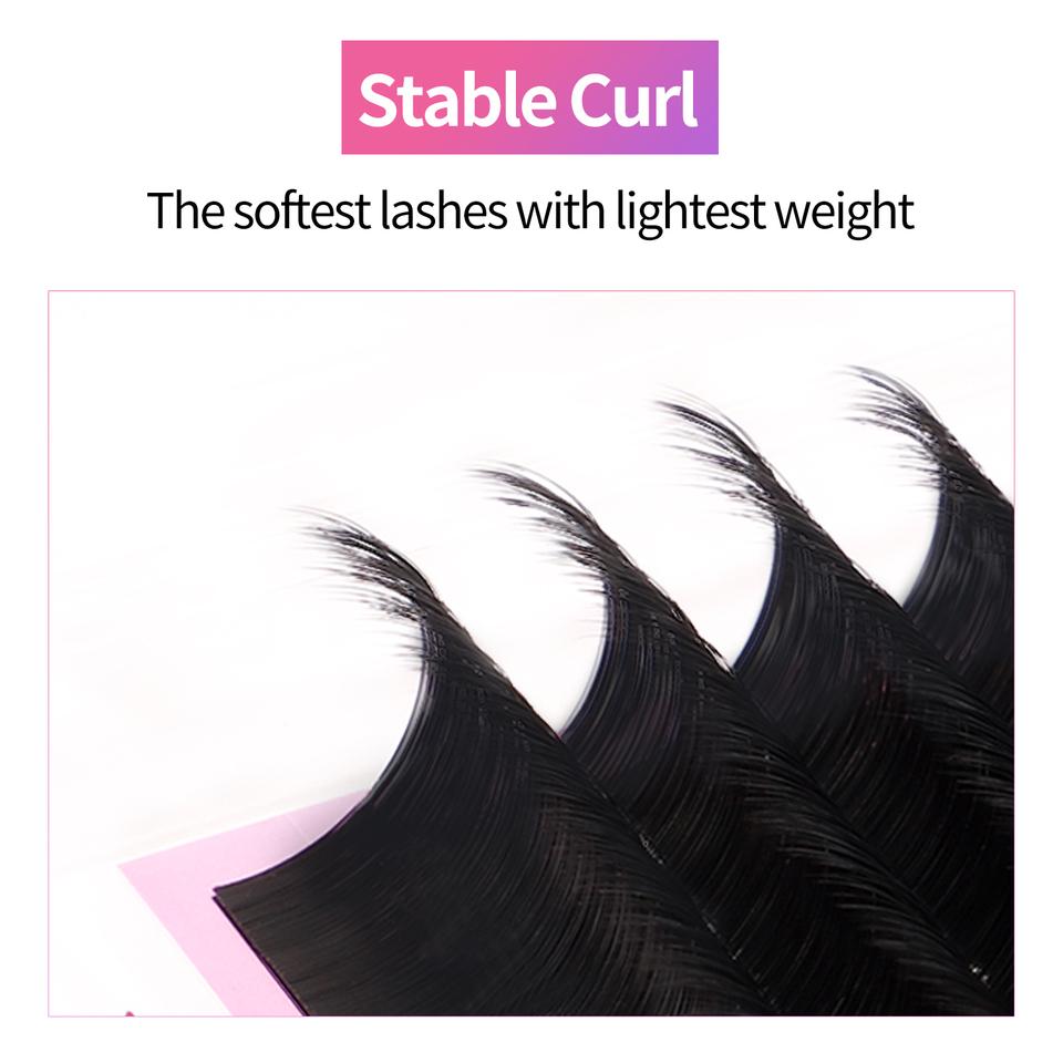 Inc 5 Cases Individual Handmade Eyelash Extensions Faux Mink Lashes Reusable Classic Soft Natural Long Save Time