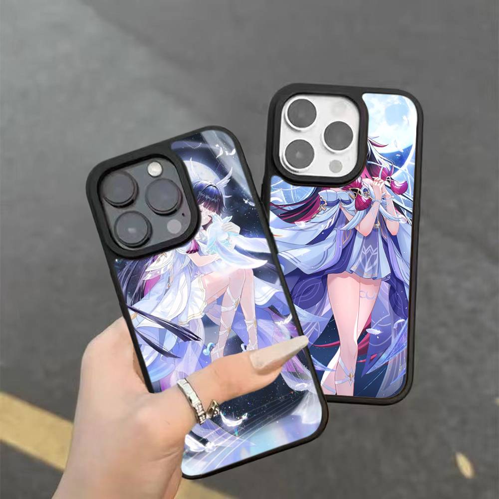 Чехол для телефона Genshin Impact Коломбина Для iPhone 17 16 Pro Max Air 13 12 Mini 14 15 Plus 11 PC+TPU Задняя крышка