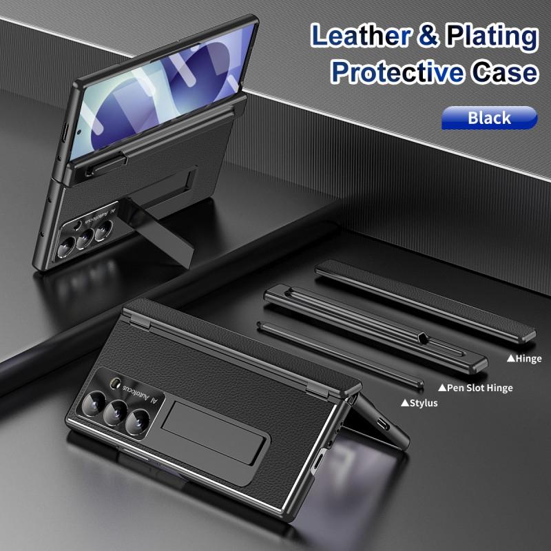 Case Galaxy Z Fold8 Ultra Leather Foldable Magnetic Shockproof Protective Cover