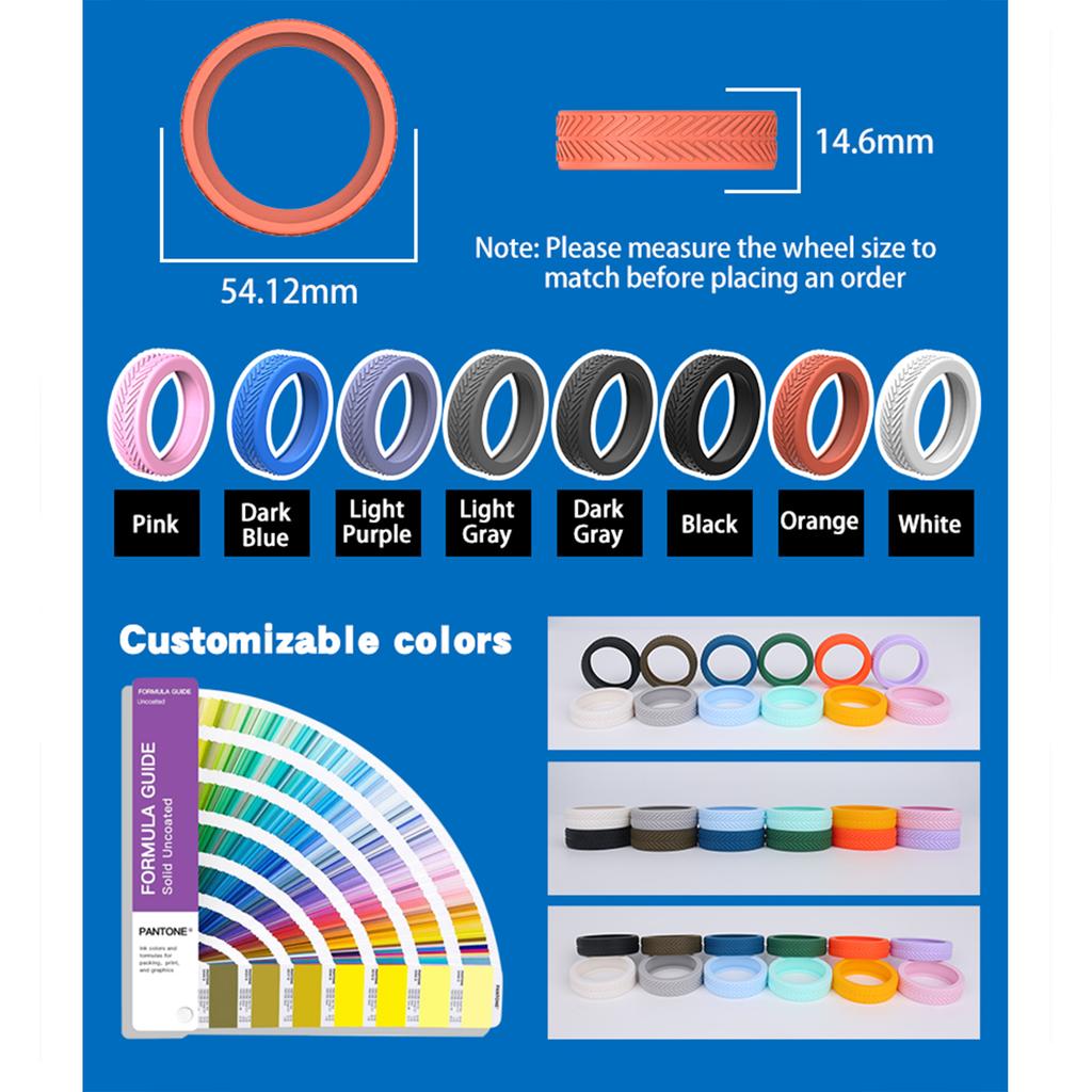 8 шт. Защитные чехлы для колес чемодана, дорожные чехлы для колес спиннера, снижающие шум, для большинства роликовых чемоданов, аксессуары