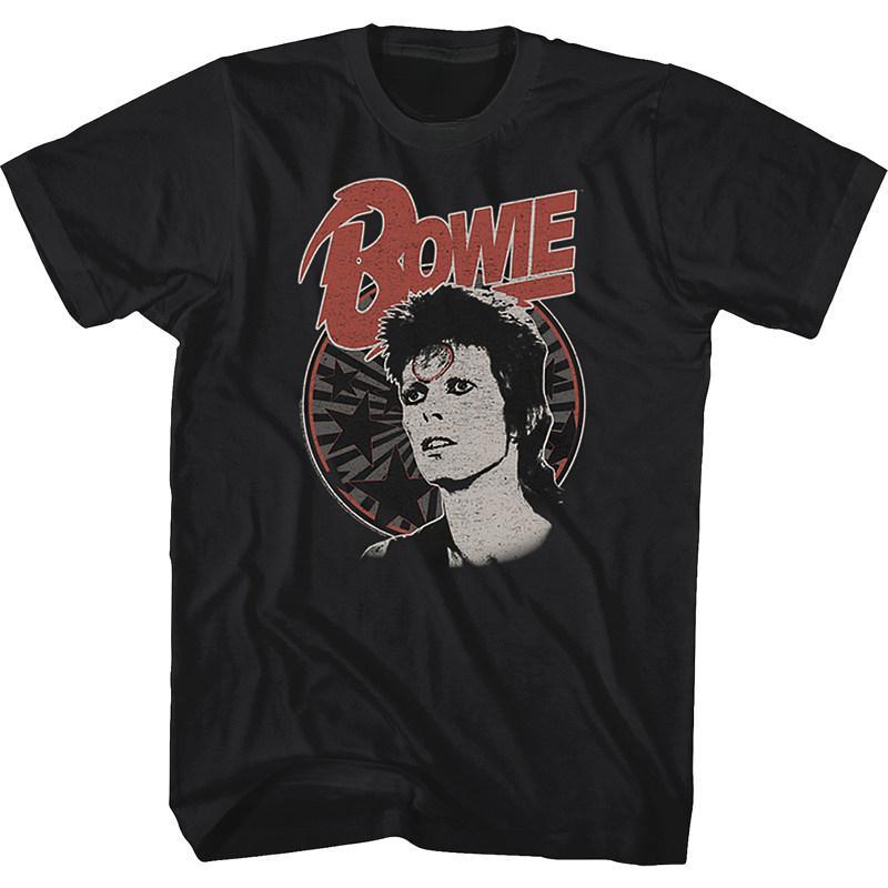David Bowie Graphic Vintage Unisexs TShirt Unisexs Womens Cotton Y2k Fashion Popular Tee High Quality 2026 Summer T Shirt