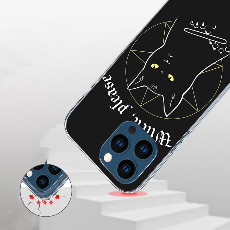 Witch And Cat Colorful Cute Phone Case For iPhone 17 Air 16 Pro Max 16E 15 + 14 Plus 11 12 13 Mini 7 8 SE Gift Print Cover Funda
