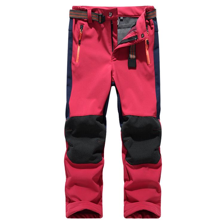 Children's Windproof, Waterproof, Warm Ski Pants for Boys & Girls - Plain Design for Older Kids