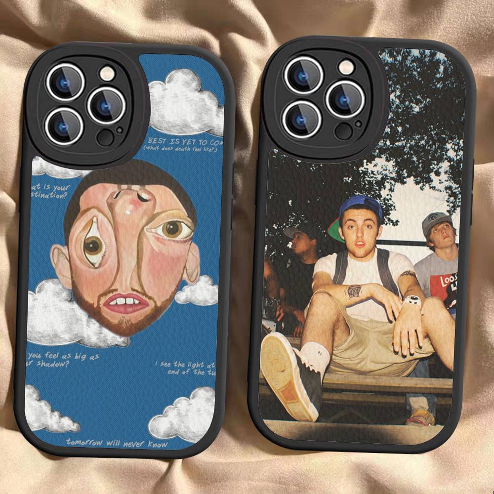 Крутой чехол для телефона M-mac Miller для iPhone 16 15 14 11 12 13 Pro Max Plus Задняя кожаная крышка
