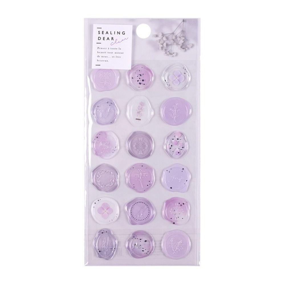 Transparent Retro Wax Stamp Sticker Decorative Envelope Seal Sticker DIY Scrapbooking