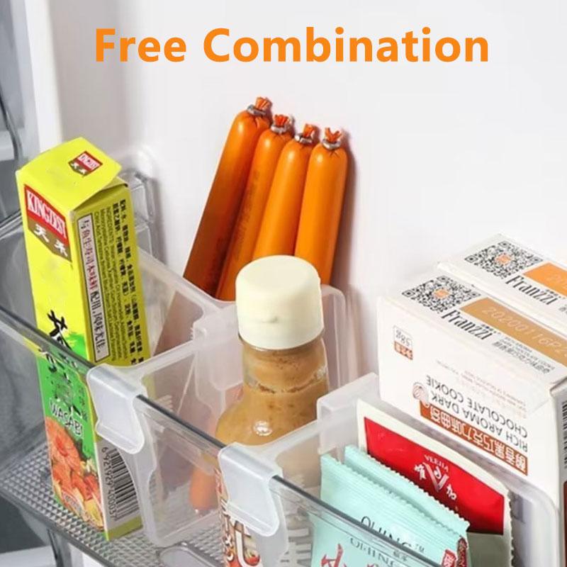 10 шт., органайзер для холодильника, разделители полок, регулируемый органайзер для холодильника, хранение в холодильнике