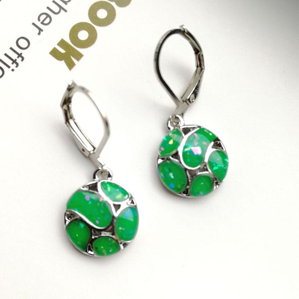 Модные круглые ювелирные изделия на плече для женщин, футбол, опаловые серьги, подарок